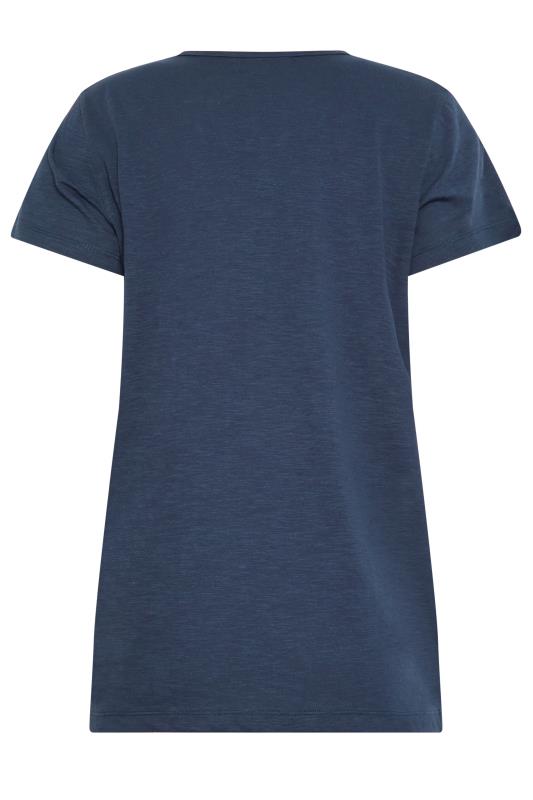 LTS Tall Women's Navy Blue V-Neck T-Shirt | Long Tall Sally 9