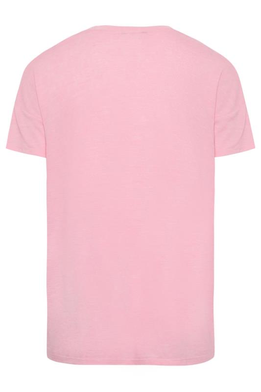 YOURS Plus Size Pink 'World Tour' Studded Print T-Shirt | Yours Clothing 7