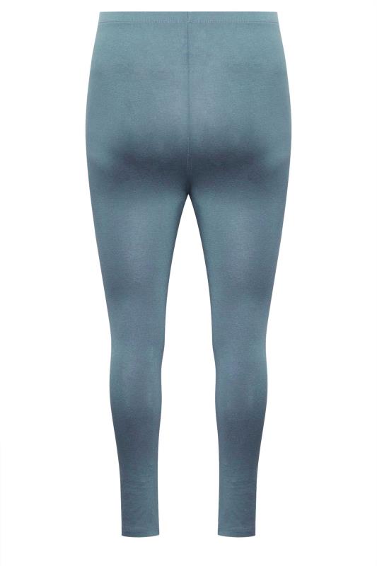 YOURS Plus Size Grey Stretch Leggings | Yours Clothing 5