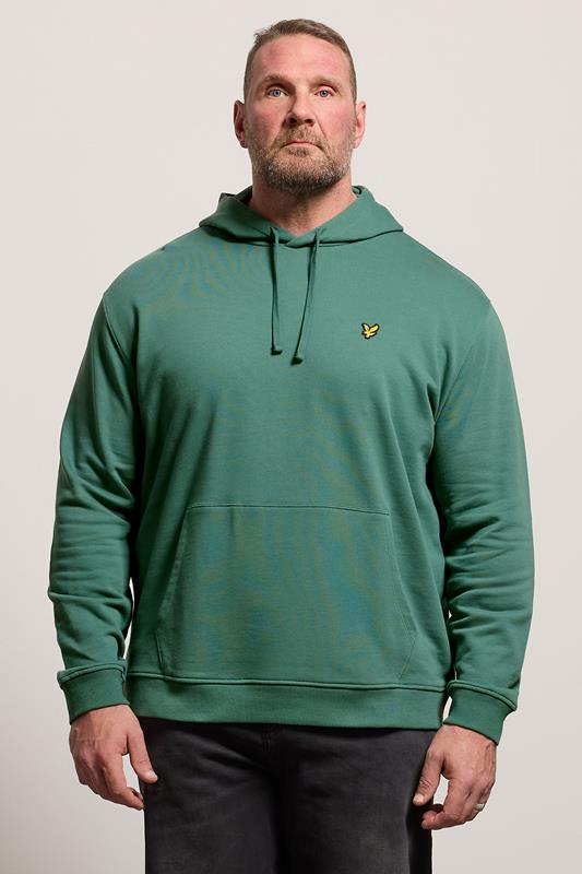 LYLE & SCOTT Big & Tall Everglade Green Hoodie | BadRhino 1
