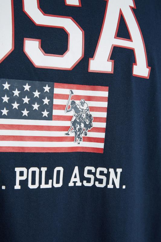 U.S. POLO ASSN. Navy Blue USA Print T-Shirt | BadRhino 2