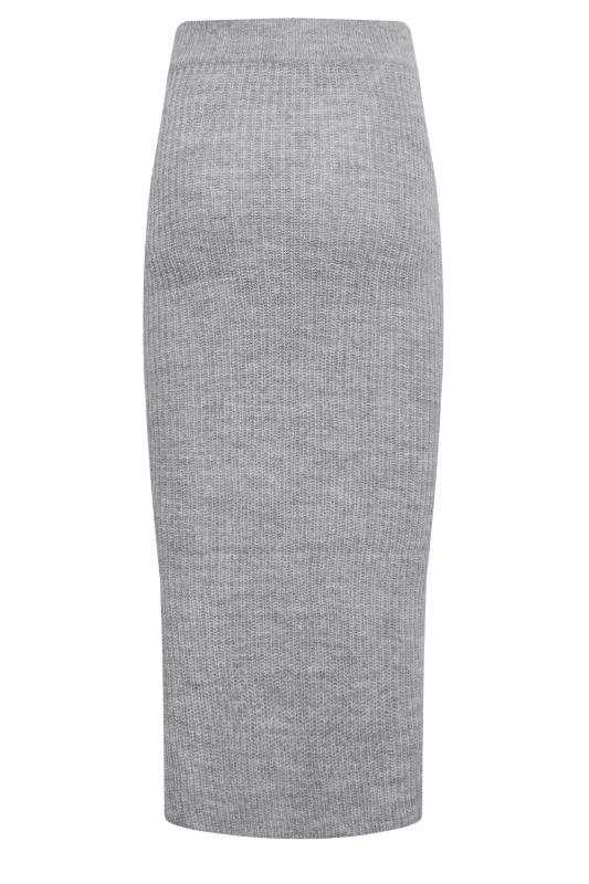 LTS Tall Grey Midi Knitted Skirt | Long Tall Sally 6
