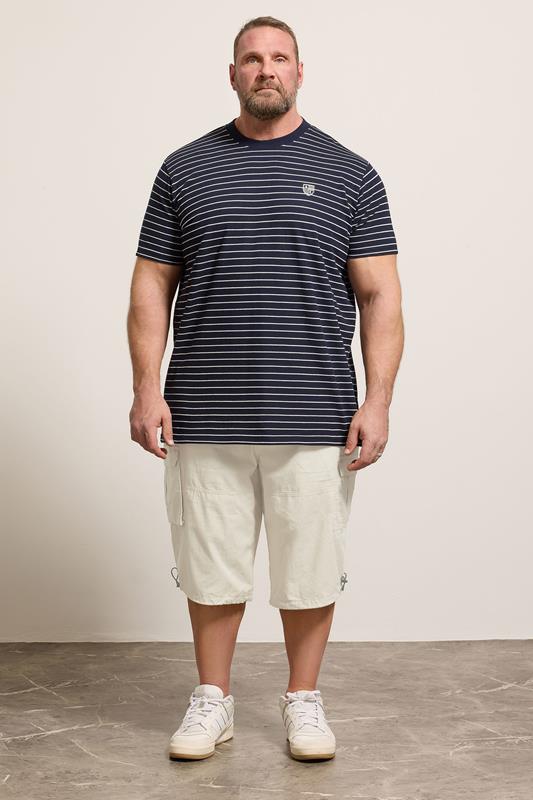BadRhino Big & Tall Stone Brown Long Length Cargo Shorts | BadRhino 1