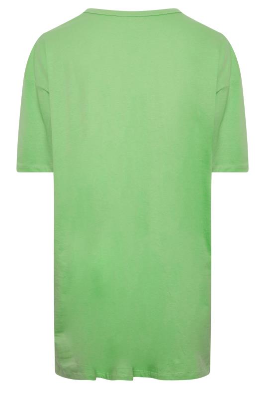 YOURS Plus Size Curve Green 'Miami' Tunic T-Shirt | Yours Clothing  8
