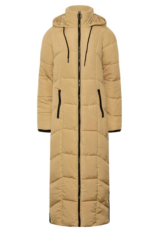 LTS Tall Light Brown Maxi Puffer Coat 6