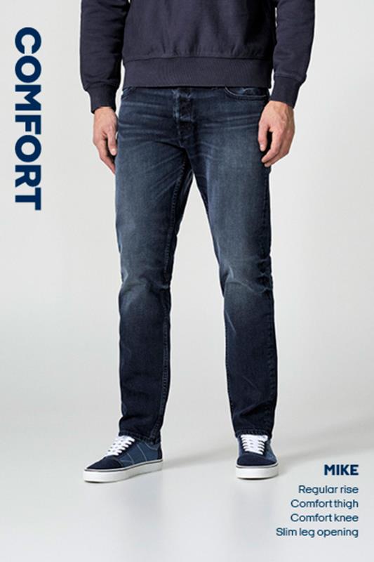 JACK & JONES Big & Tall Blue Mike Comfort Fit Jeans 5