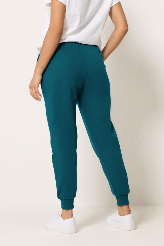 M&Co Petite Teal Green Cuffed Joggers | M&Co 2