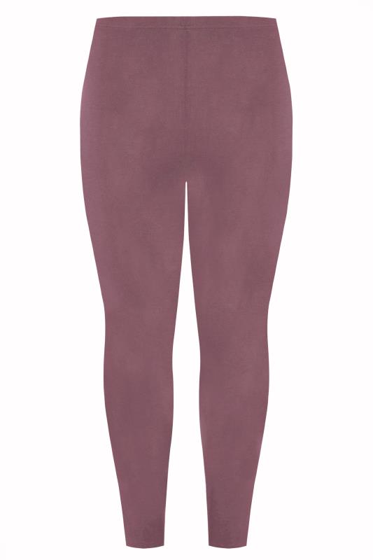 Curve Plus Size Dusty Pink Leggings | Yours Clothing 4