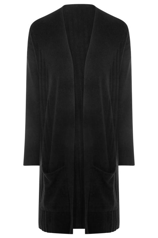 Plus Size Curve Black Soft Touch Ribbed Cardigan | Yours Clothing 6