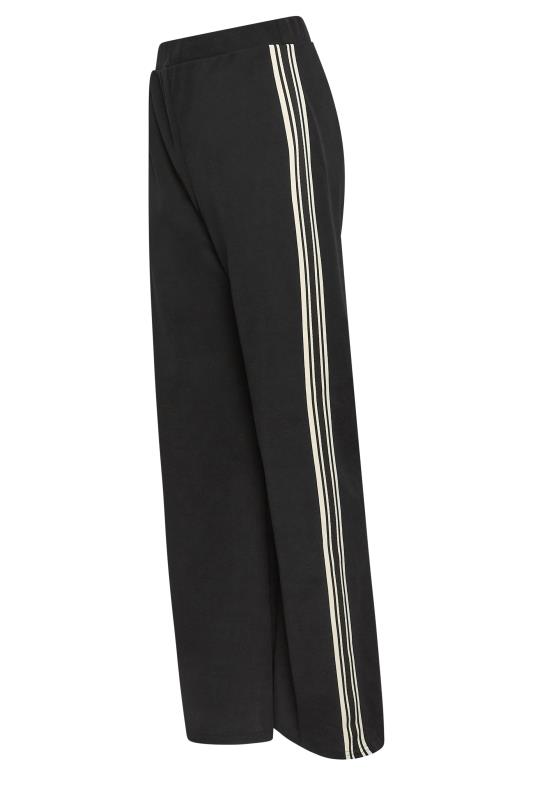 M&Co Black Side Stripe Wide Leg Trousers | M&Co 4