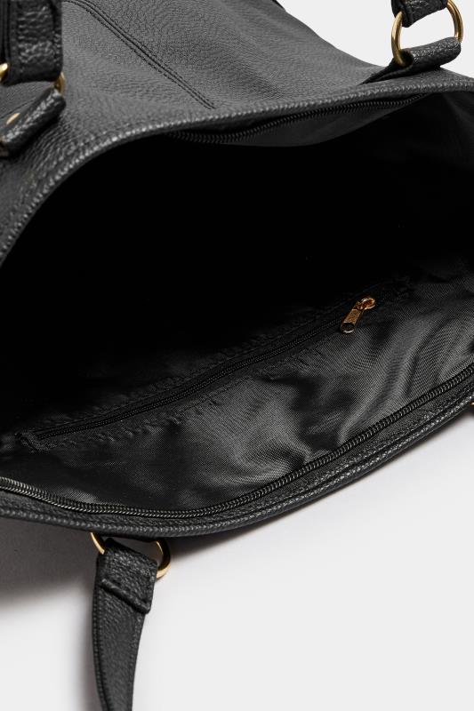 Black Tassel Detail Tote Bag | Yours Clothing 5