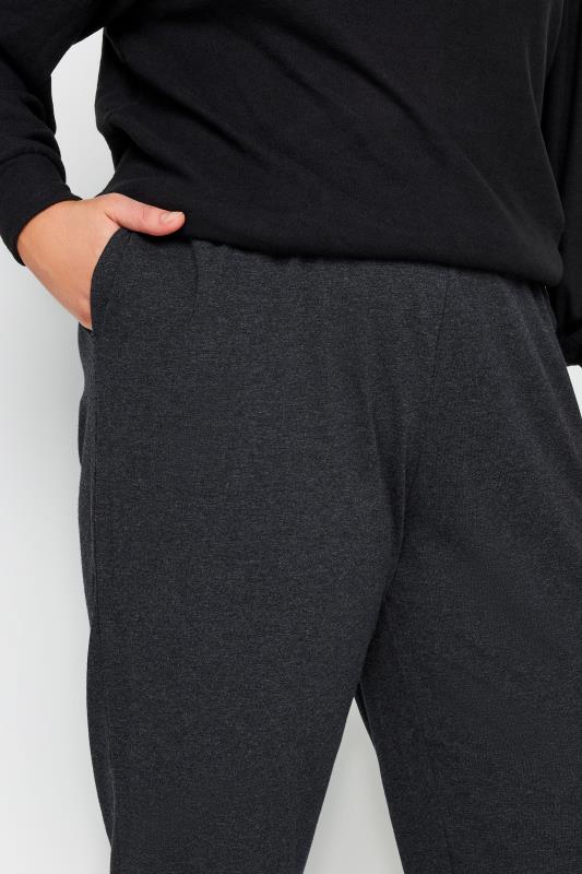 Evans Charcoal Grey Stretch Tall Joggers 4