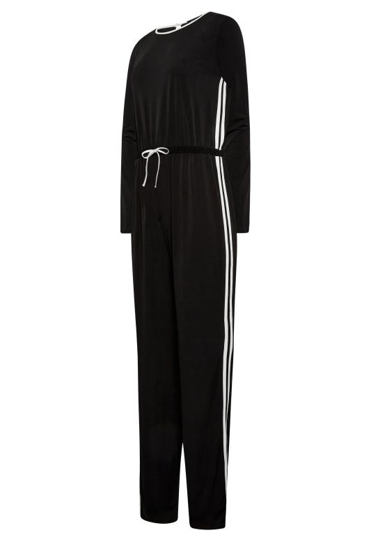 LTS Tall Women's Black Side Stripe Jumpsuit | Yours Clothing 7