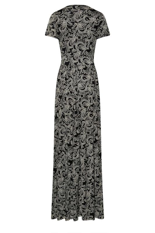 LTS Tall Black Paisley Print Maxi Dress 6