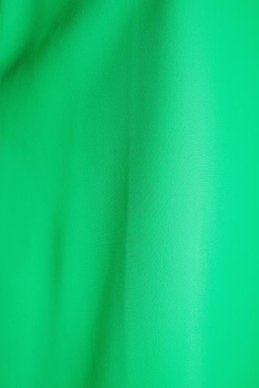 Curve Bright Green Keyhole Back Chiffon Blouse_S.jpg