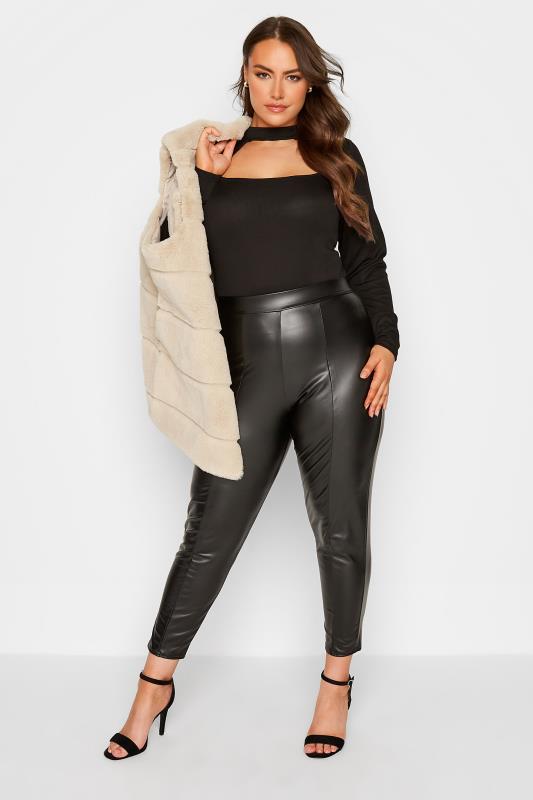 LIMITED COLLECTION Plus Size Black Cut Out Bodysuit | Yours Clothing 2