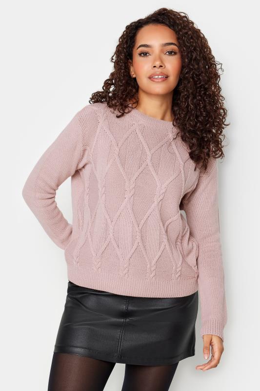 M&Co Pink Cable Knit Jumper | M&Co 1