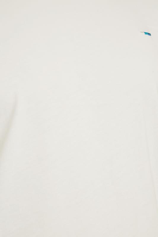 BadRhino Big & Tall White Plain T-Shirt 2