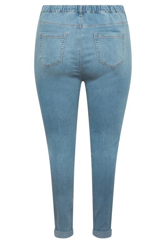 YOURS Plus Size Curve Light Blue GRACE Jeggings | Yours Clothing  5