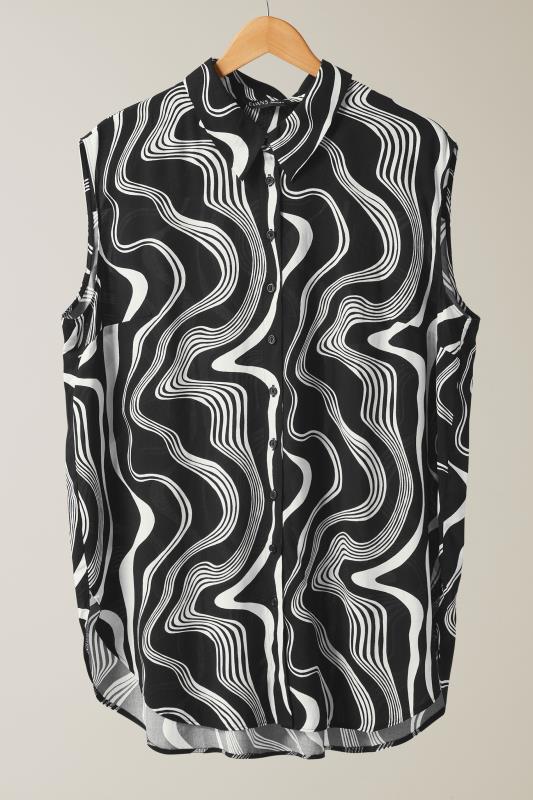 EVANS Plus Size Black Abstract Print Tunic | Evans 5
