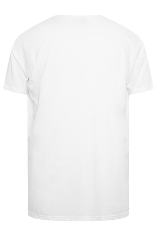 D555 2 PACK Grey & White Crew Neck T-Shirts | BadRhino 5