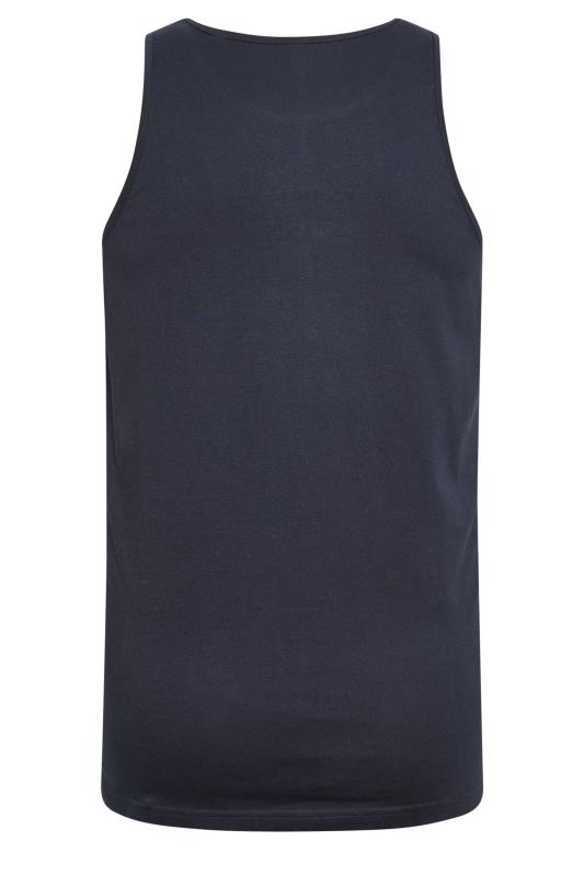 BadRhino Big & Tall Navy Blue 'Summer Vacation' Print Vest | BadRhino 4