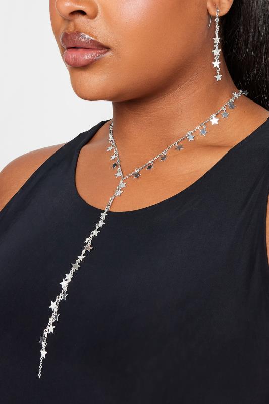 2 Pack Star Droplet Long Necklace | Yours Clothing 1