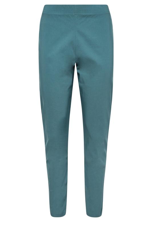M&Co Denim Blue Stretch Bengaline Trousers | M&Co 5