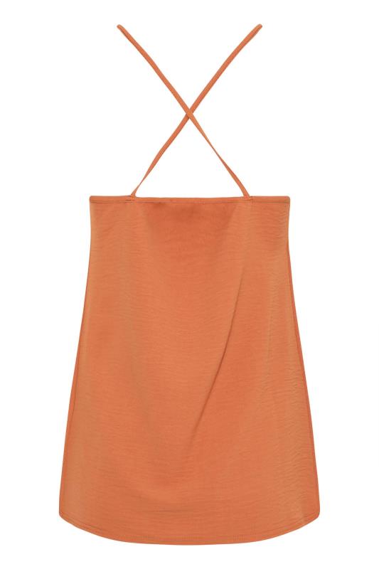 LTS Tall Rust Orange Textured Cami Top 6