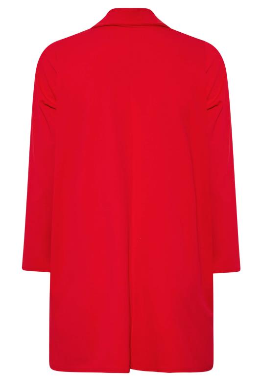 LIMITED COLLECTION Plus Size Red Longline Blazer | Yours Clothing 7