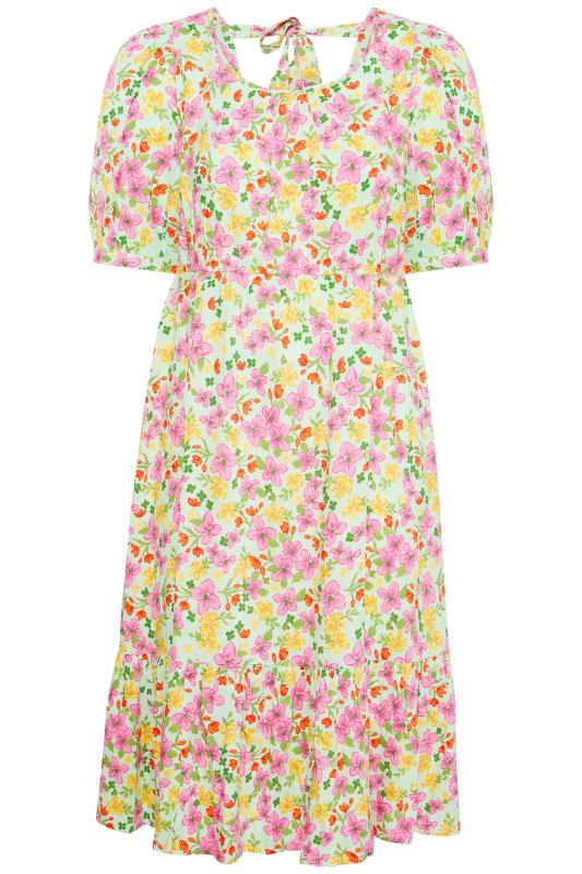 LIMITED COLLECTION Curve Mint Green Floral Midaxi Dress 6