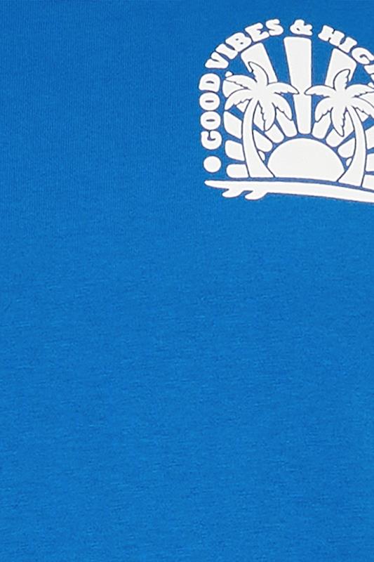 BadRhino Big & Tall Blue 'Good Vibes High Tides' Vest Top | BadRhino 9