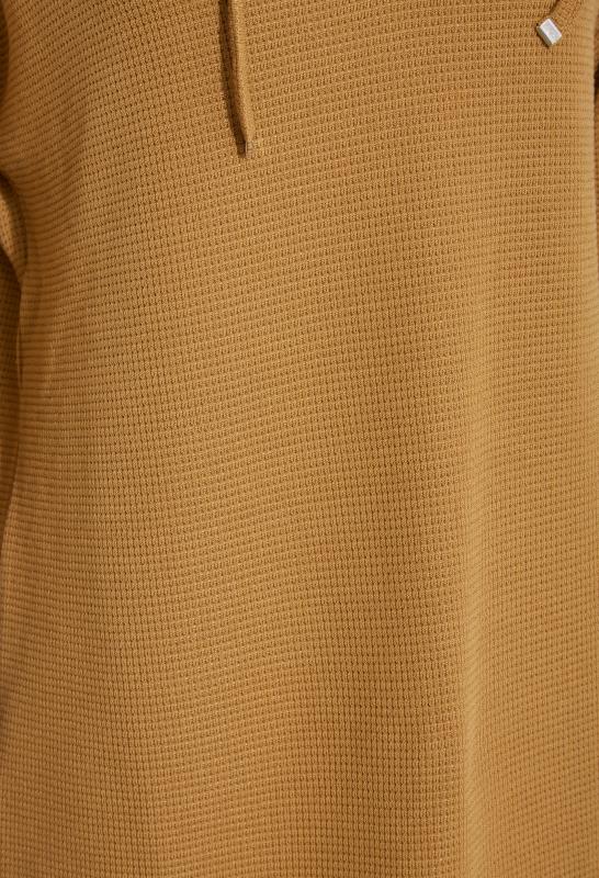 LTS Tall Camel Brown Jersey Hoodie 5