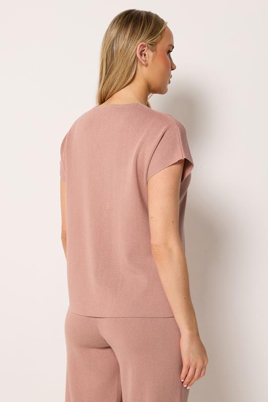 LTS Tall Women's Light Pink Button Knitted Cardigan | Long Tall Sally 2