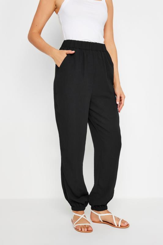 LTS Tall Women's Black Woven Harem Trousers | Long Tall Sally 2