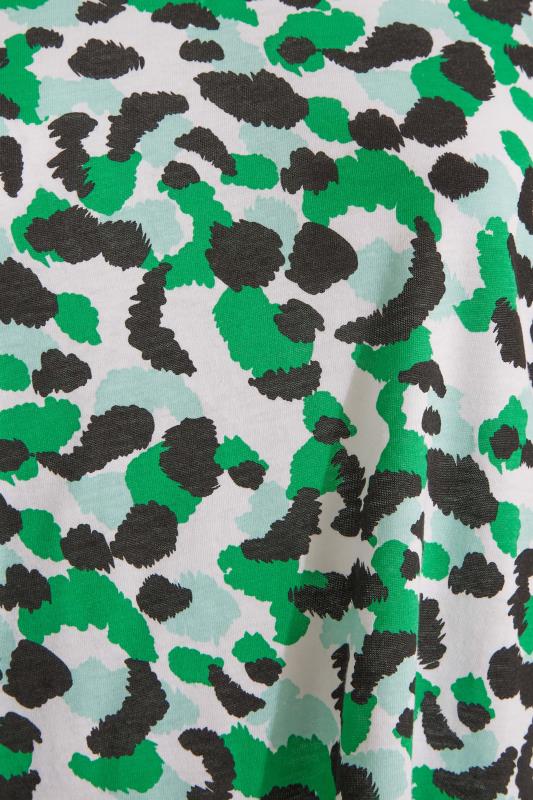 Curve Green Animal Print Bar Back Vest Top 5