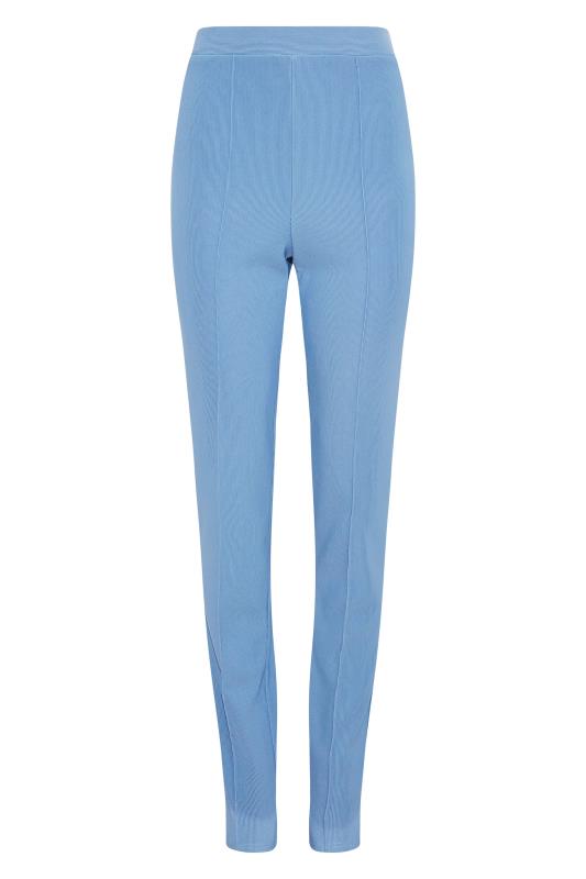 LTS Tall Blue Ribbed Slim Leg Trousers 4
