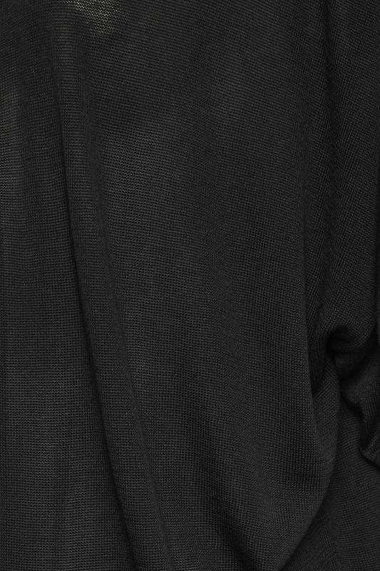 YOURS Plus Size Black Crochet Sleeve Kimono | Yours Clothing 7