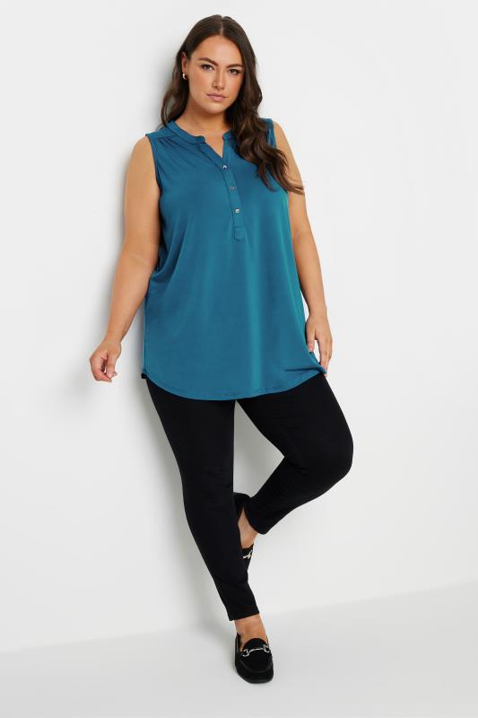 YOURS Plus Size Pink Sleeveless Blouse | Yours Clothing 2