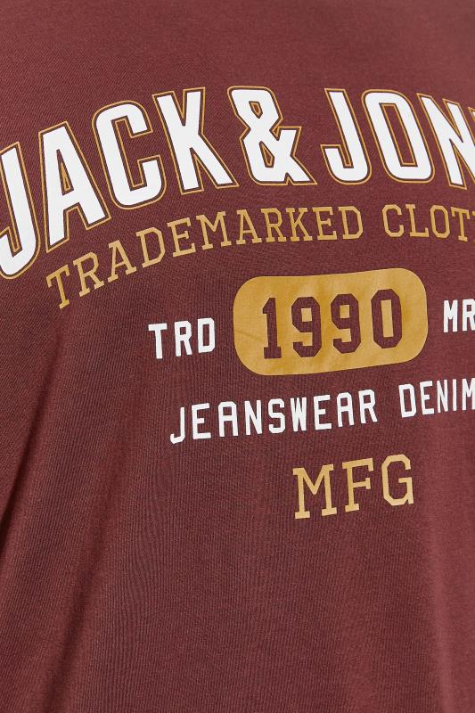 JACK & JONES Big & Tall 3 Pack Green & Red Printed Logo T-Shirts 6