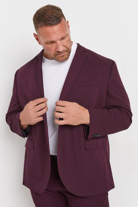 JACK & JONES Big & Tall Wine Red 'Franco' Suit | BadRhino 2