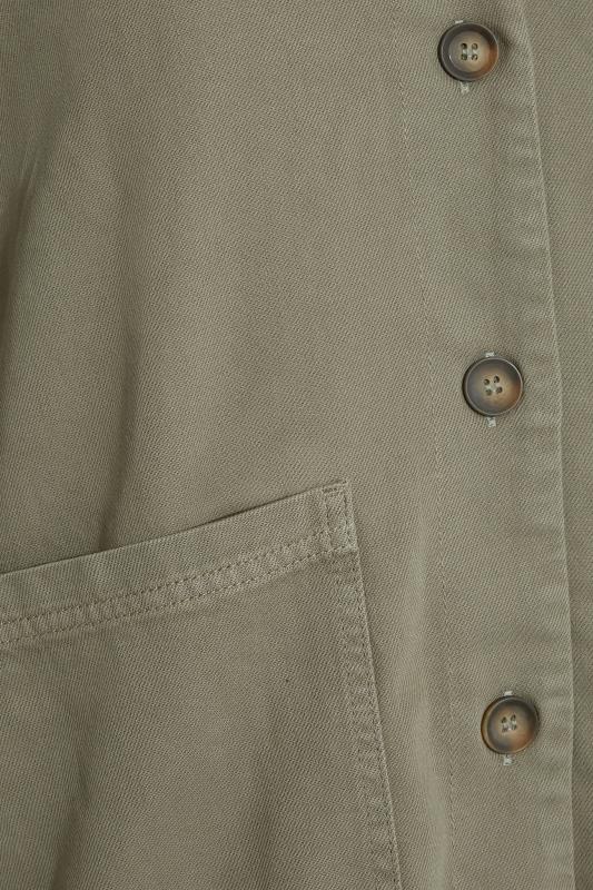 Curve Khaki Green Button Through Jacket_S.jpg