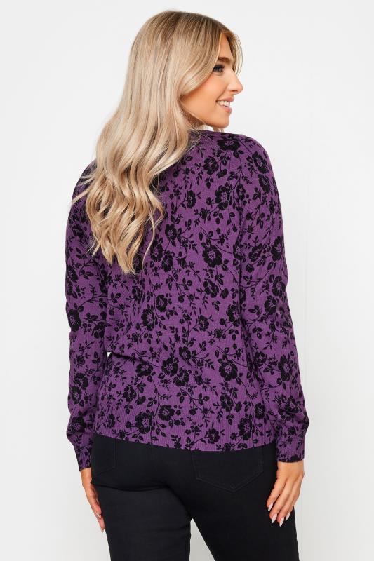 M&Co Purple Floral Print Jumper | M&Co 3