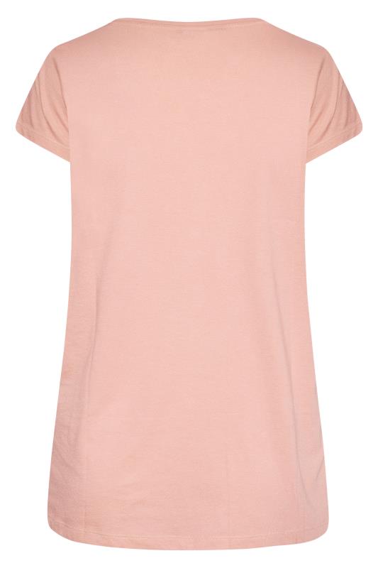 Curve Light Pink Short Sleeve T-Shirt_BK.jpg