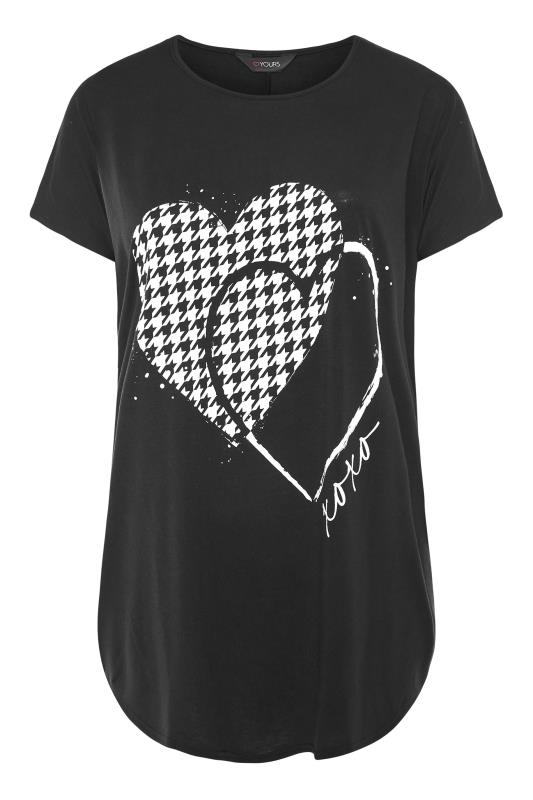 Black Dogtooth Heart T-Shirt_F.jpg