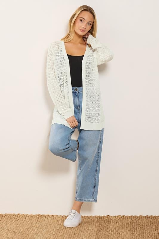 M&Co Black Pointelle Detail Knit Cardigan | M&Co 1