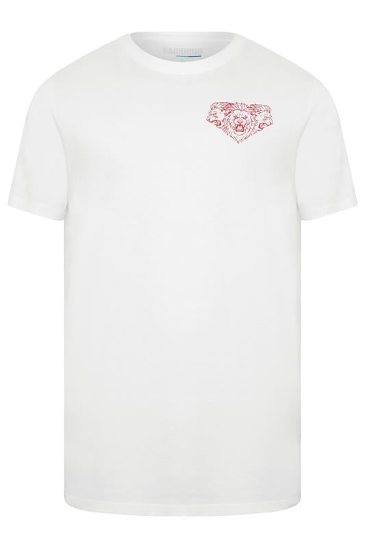 BadRhino Big & Tall White Extra Long England T-Shirt | BadRhino 6