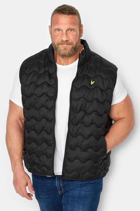 Men's  LYLE & SCOTT Big & Tall Black Quilted Gilet