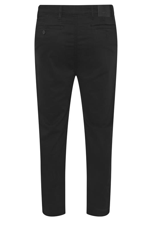 KAM Big & Tall Black Chino Trousers | BadRhino 4