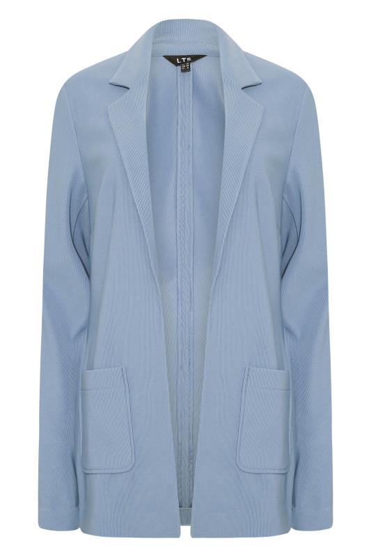 LTS Tall Women's Blue Ribbed Blazer Jacket | Long Tall Sally 6